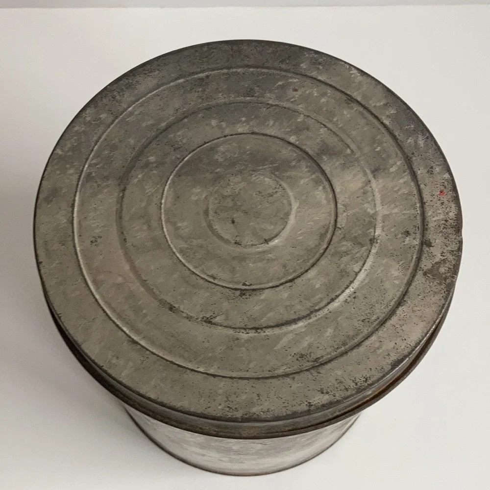 Coffee bar reproduction Morning Sip Dry Roast Coffee advertising tin with lid